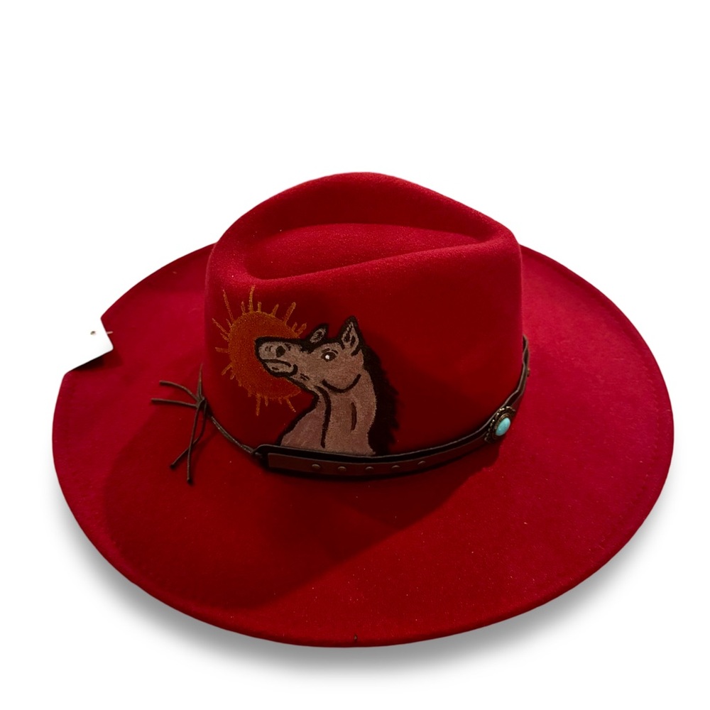 Sunset rides - Custom painted hat